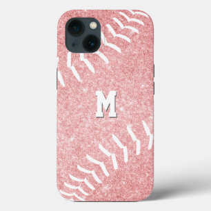 rosa-softball i monogrammet