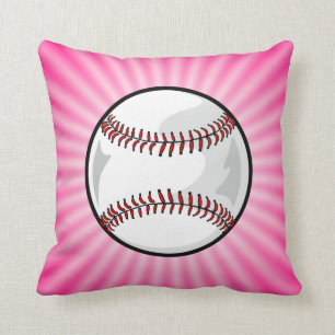 Rosa softball kudde
