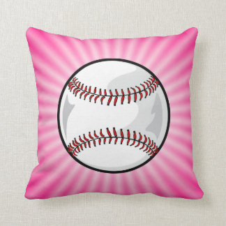 Rosa softball kudde