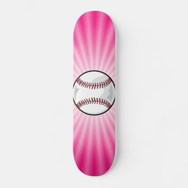 Rosa Softboll Skateboard Bräda 20,5 Cm (Framsida)