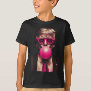 Rosa solglasögon Trump Bubble Gum skjorta rösta pr T Shirt