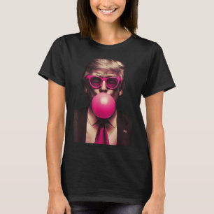 Rosa solglasögon Trump Bubble Gum Tröja Rösta Pres
