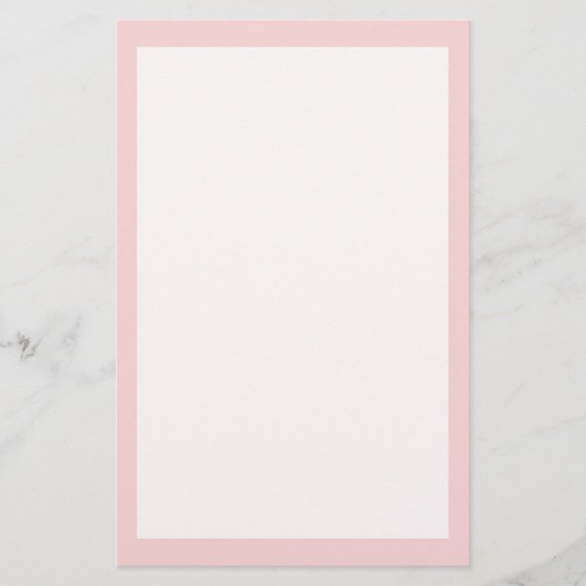  Rosa Solid Färg Brevpapper (Framsida)