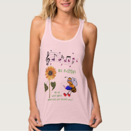 Rosa solrosbin Positiva Linne Med Racerback