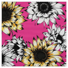 Rosa SolrosFabric Tyg