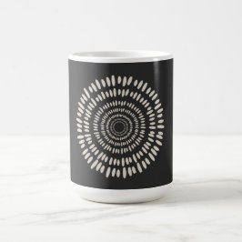 Rosa solstjärna abstrakt spiral kaffemugg