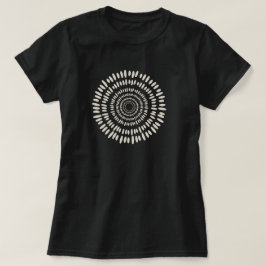 Rosa solstjärna abstrakt spiral t shirt