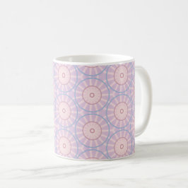 Rosa solstrålande geometri kaffemugg