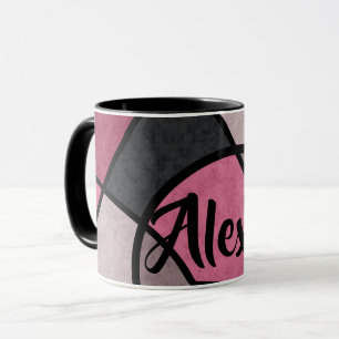Rosa soluppgång, abstrakt mugg