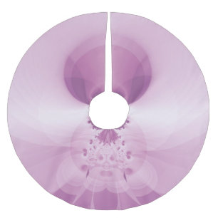 Rosa soluppgång julgransmatta borstad polyester