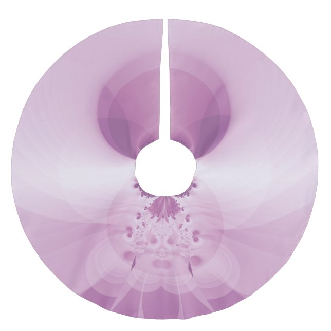 Rosa soluppgång julgransmatta borstad polyester (Framsidan)