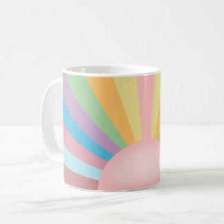 Rosa soluppgång kaffemugg
