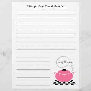 Rosa som kokar Pot från köket... Letterhead