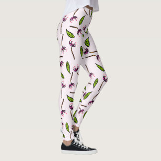 Rosa som kontur leggings