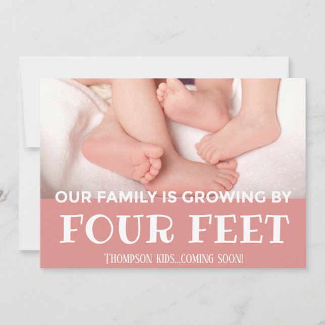 Rosa som växer med 4 Feet Modern Adoption Nyfödd b Meddelande (Framsida)