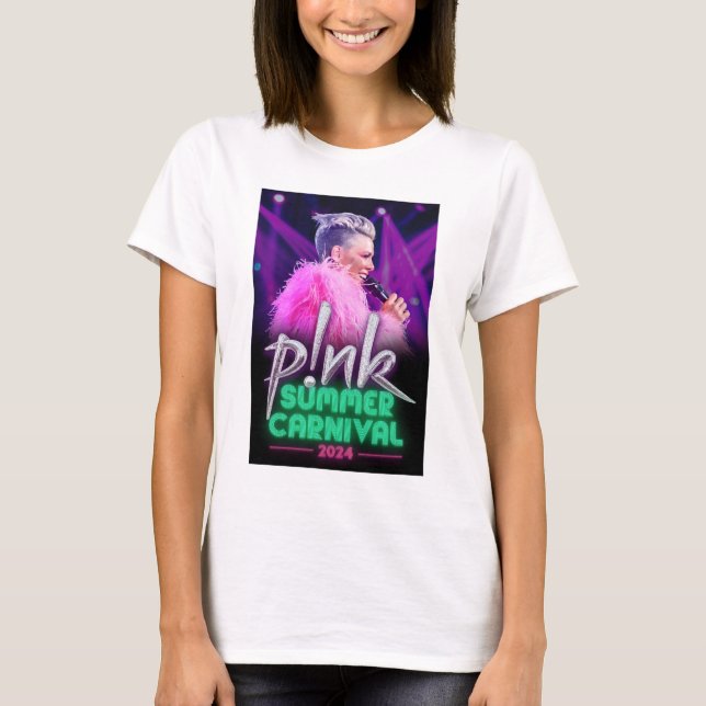 Rosa sommarcarnival 2024 t shirt (Framsida)