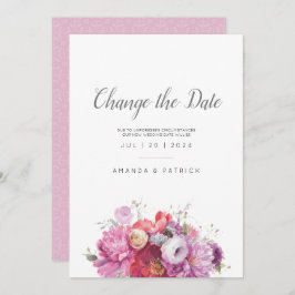 Rosa Sommarens Blommigt Vattenfärgens Bröllop Spar Spara Datumet