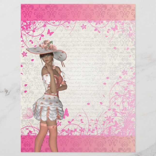 Rosa sommartjej reklamblad (Framsidan)