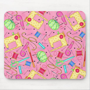 Rosa sömnadaningar Mousepad Musmatta