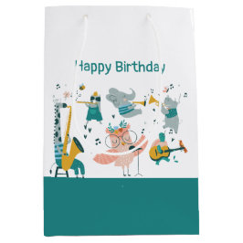 Rosa Songbird med Djurfåglar på födelsedagen