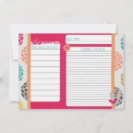 Rosa sorbet-mottagningskort