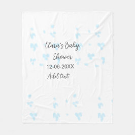 Rosa, söt blomsterbabyduschvattensfärg, modernt da fleecefilt