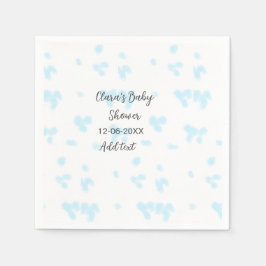 Rosa, söt blomsterbabyduschvattensfärg, modernt da pappersservett