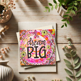 Rosa Söt Dream Big Inspiring Encouragement