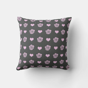 Rosa Söt Mysig Modern Romantisk Chic Stilig Hjärt Kudde