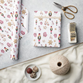Rosa Söt Nötknäppare Sugar Land Akvarell Presentpapper