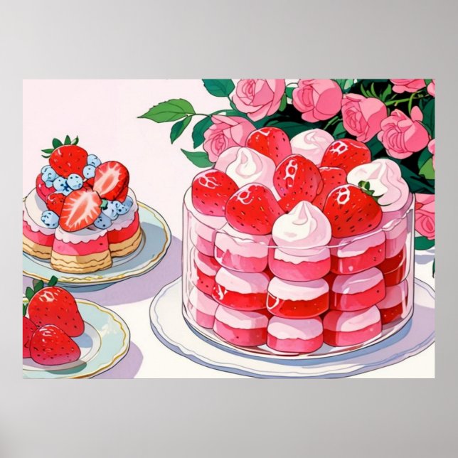 Rosa Söt Poster (Framsidan)