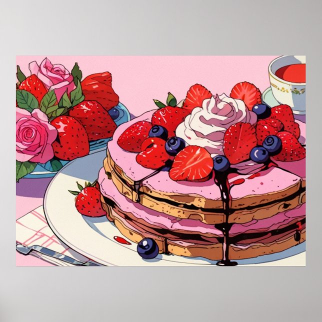 Rosa Söt Poster (Framsidan)