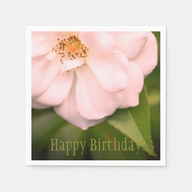 Rosa Söt Ro Designer Papper Pappersservett (Framsidan)