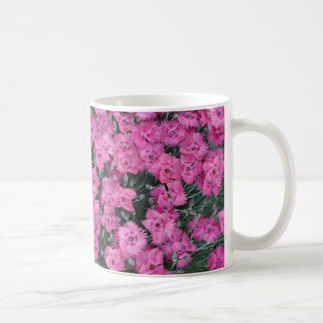 Rosa sötwilliam-blommor kaffemugg (Höger)