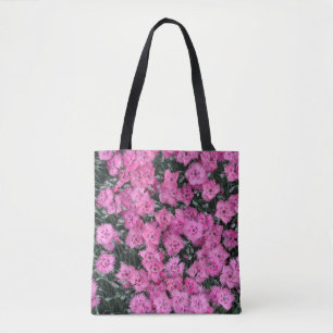 Rosa sötwilliam-blommor tygkasse