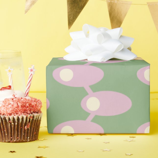 Rosa Spaceships Presentpapper (Födelsedagsfest)