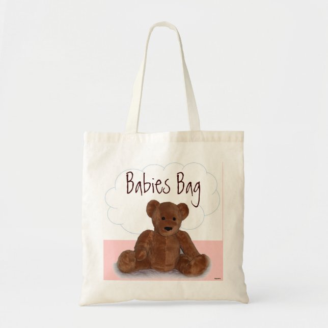 Rosa Spädbarn Diaper Bag Tygkasse (Framsidan)
