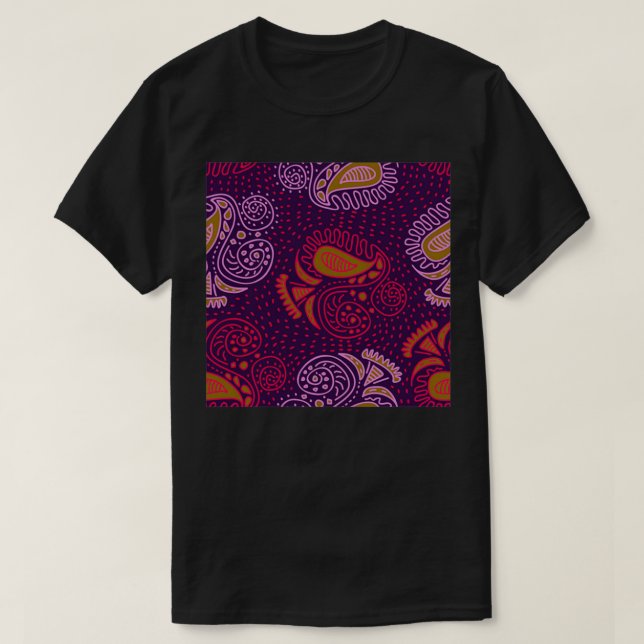 Rosa Spades motiv Afrikas utskrifter T Shirt (Design framsida)