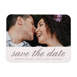 Rosa Spara fotot för datum Bröllop Magnet
