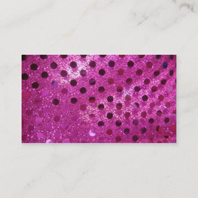 Rosa Sparkles Visitkort (Baksida)