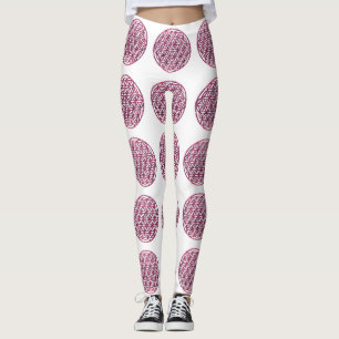 Rosa Sparkling Flower of Life Leggings