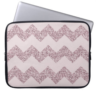 Rosa sparreFauxglitter Laptop Fodral