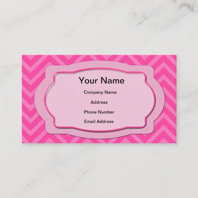 Rosa sparrerandar visitkort (Framsida)