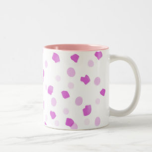 Rosa Speckles Två-Tonad Mugg