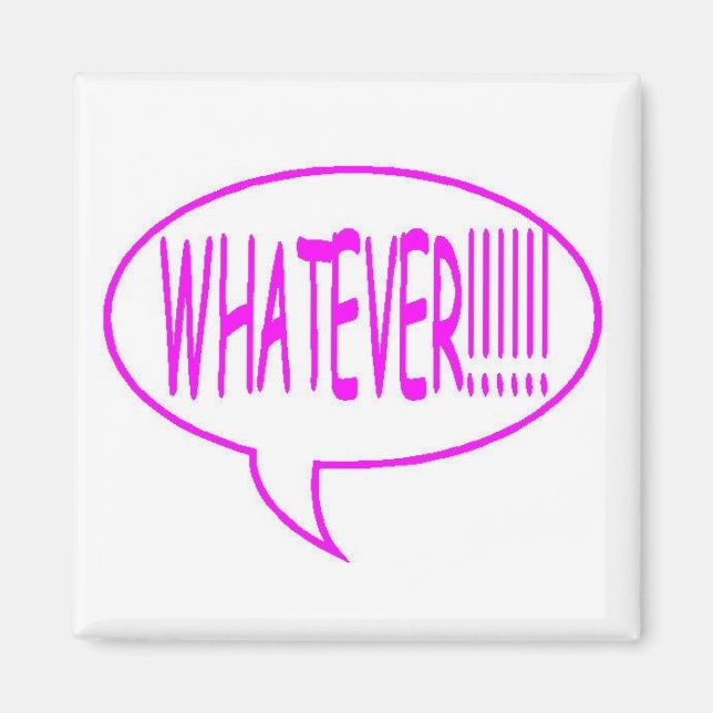 Rosa Spelar ingen roll Tal Bubble Magnet (Framsidan)