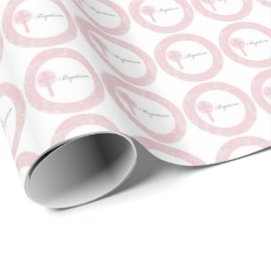 Rosa spetskille dop presentpapper