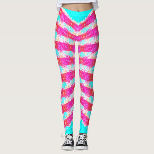 rosa spetsmönster leggings