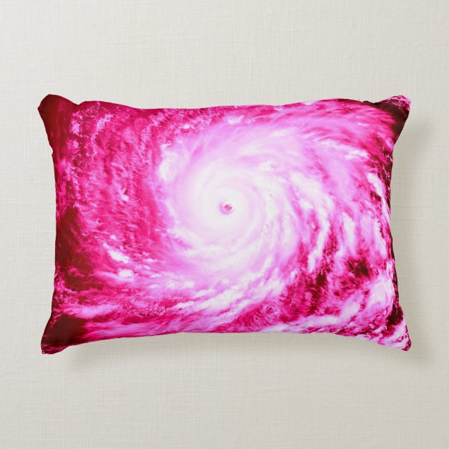 Rosa Spiral Pinjul Dekorativ kudde (Framsidan)