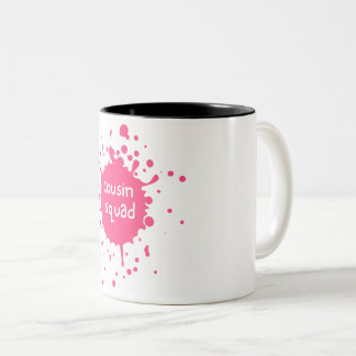 Rosa Splatter för kusin Squad Coffee Mugg