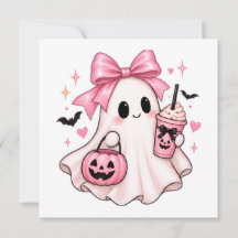 Rosa spök-coquette Halloween
